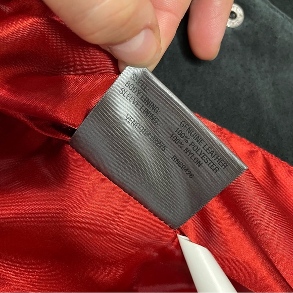 Vintage Wilsons Leather Maxima Women's Jacket Blazer Suede Floral Satin Waist S - Picture 10 of 15